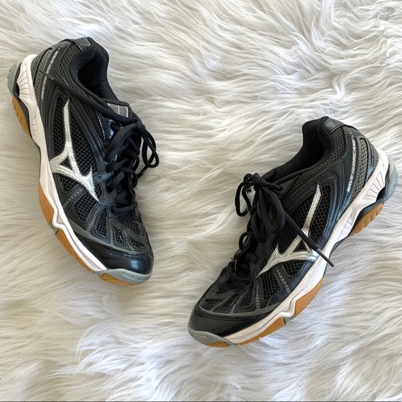 Mizuno Shoes Mizuno Wave Hurricane Black Volleyball Court Shoes